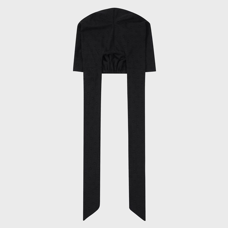 LONG TIE BANDANA (BLACK)