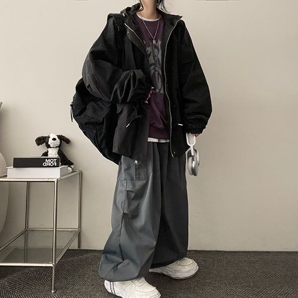 Mowin String Hood Short Bomber Jacket