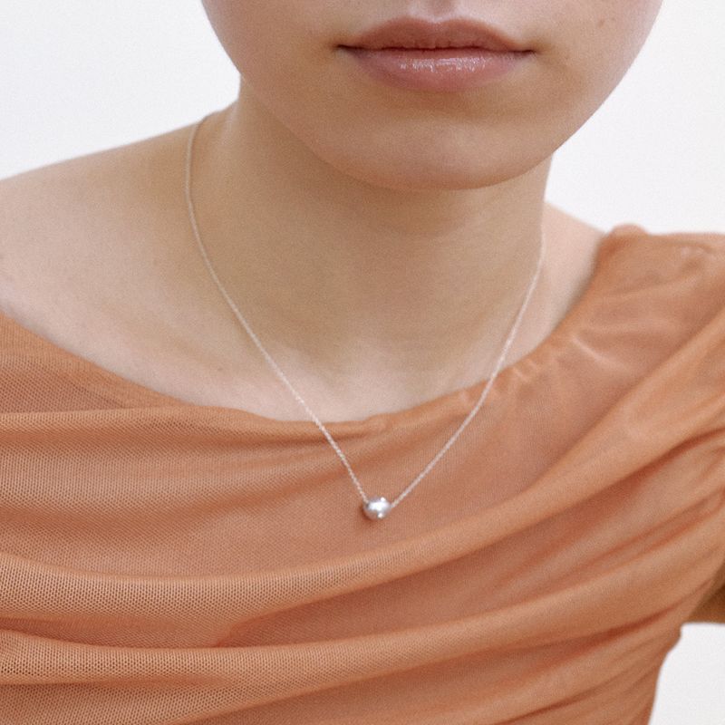 Polkadots Necklace, Silver