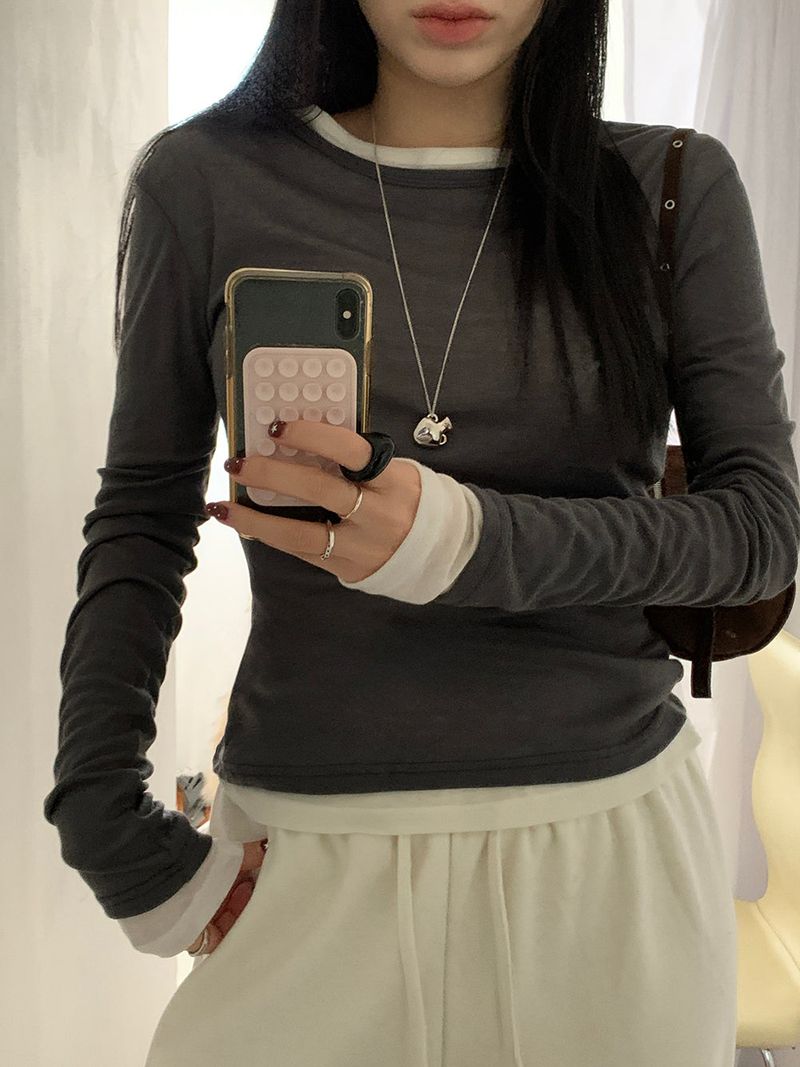 [MADE] Fodit Wool Tencel Layered Tee