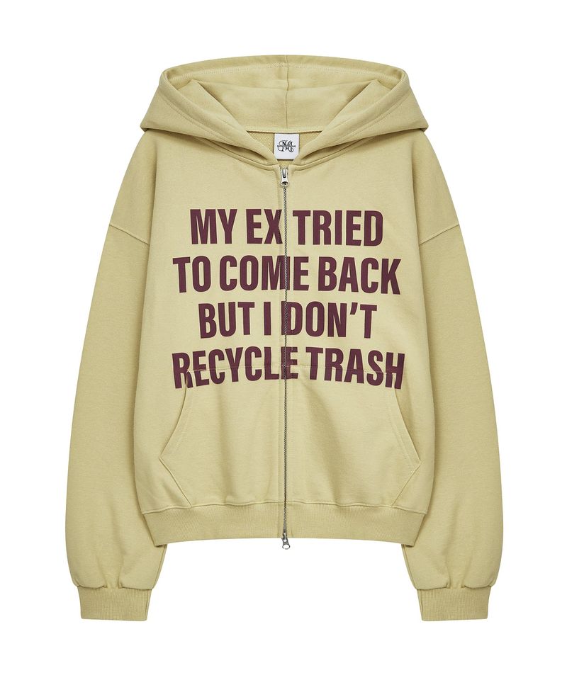 pt letter zip up (yellow)