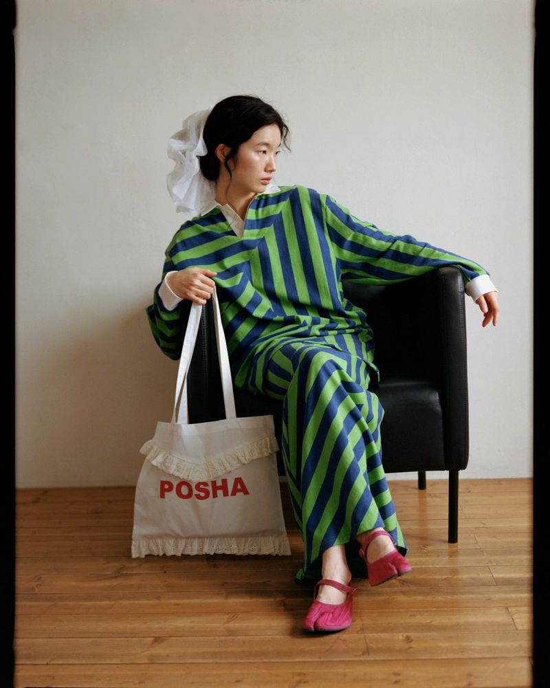POSHA（ポシャ）の「ディジーストライプスカート（スカート）」