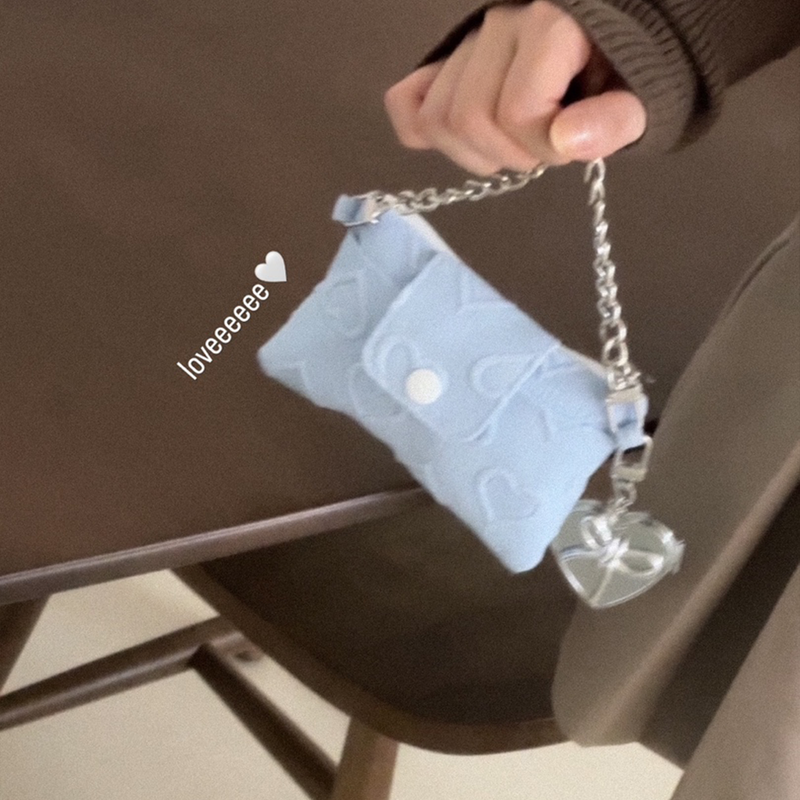 heart chain wallet bag_width (3color)