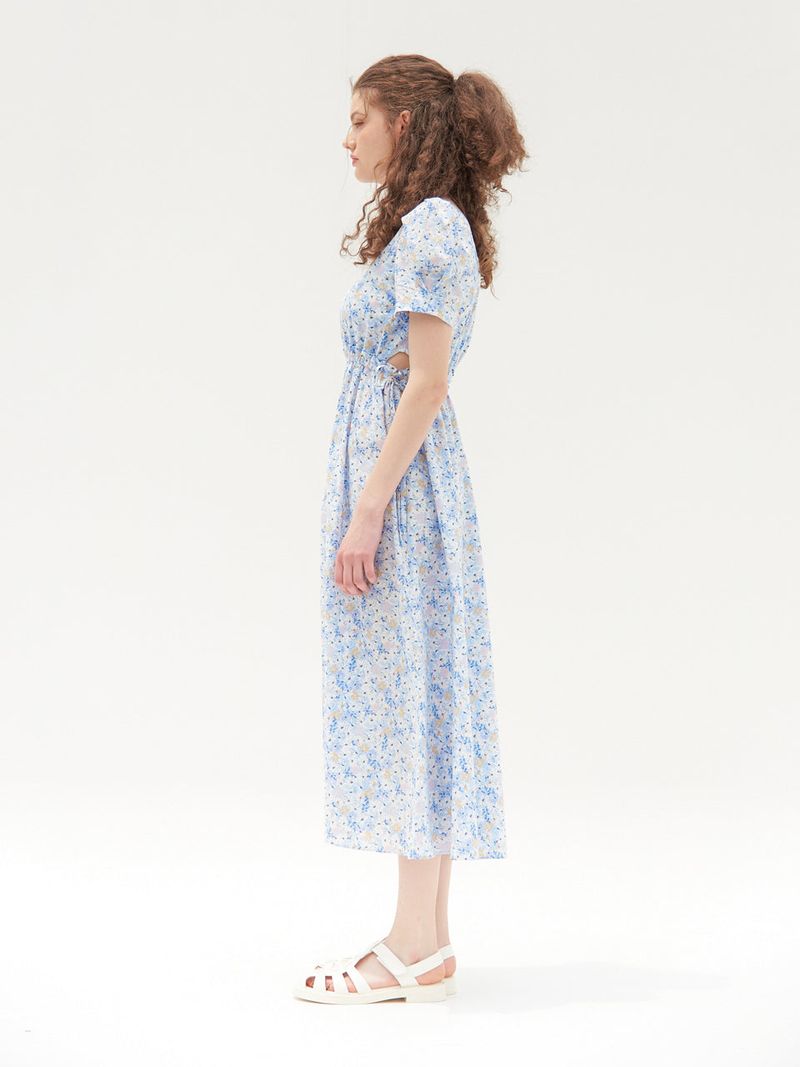 JOLIE PUFF SLEEVES ONEPIECE_BLUE