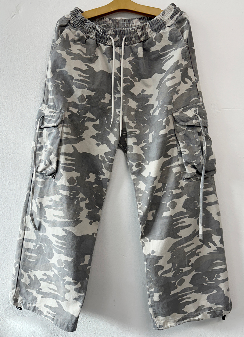 PIGMENT CAMO CARGO PANTS🩶🖤 - 2 COLORS