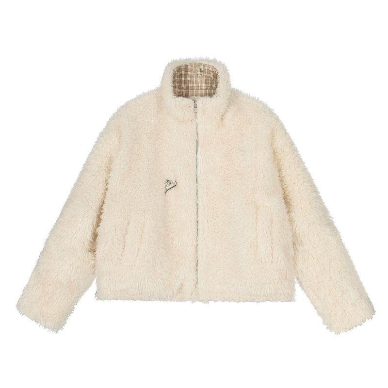 Heart Check Reversible Puffer Jumper