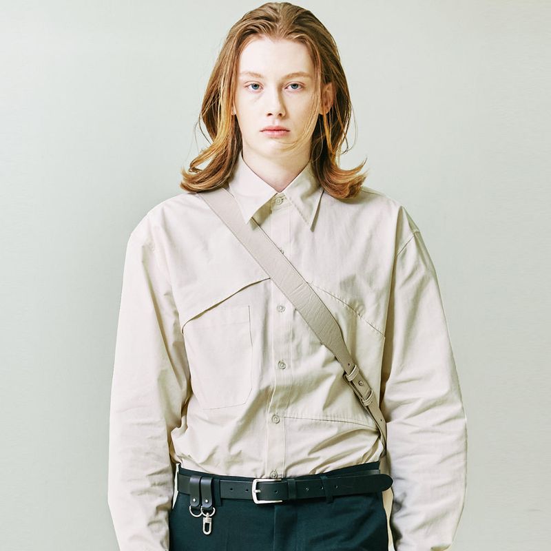 S SY(エスエスワイ)の「Oblique Cover Shirt cream(Tops)」