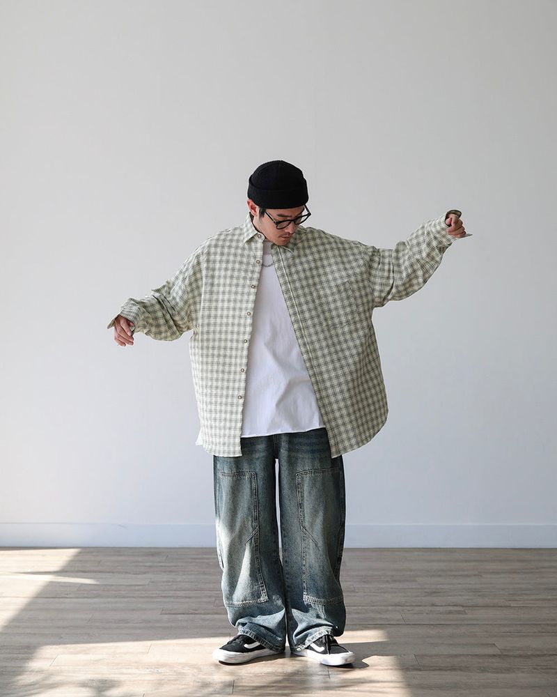 AC EMBOSSED CHECKERED SHIRT