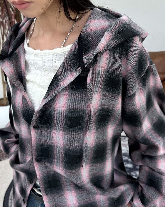 Cove Hooded Check Shirt