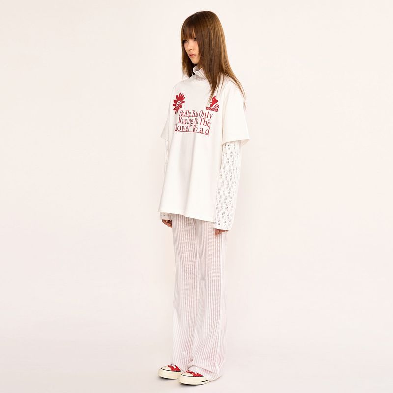 Layered T Shirt - White