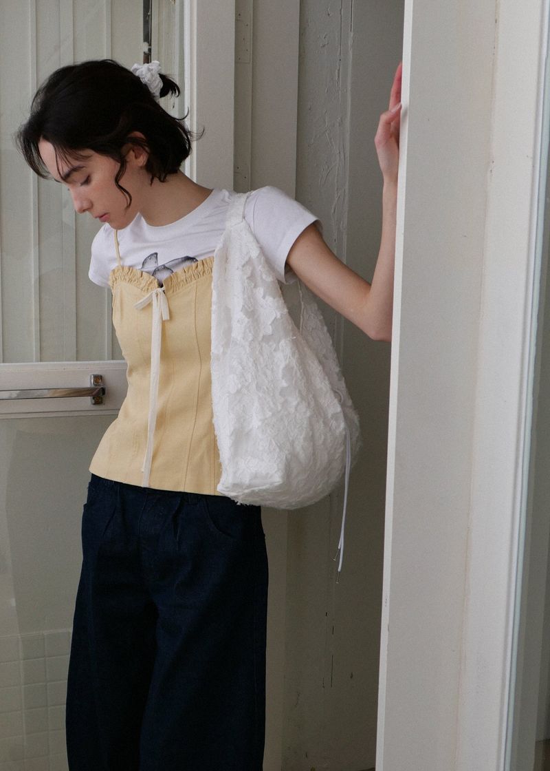Jeanne Garden Shoulder Bag_White