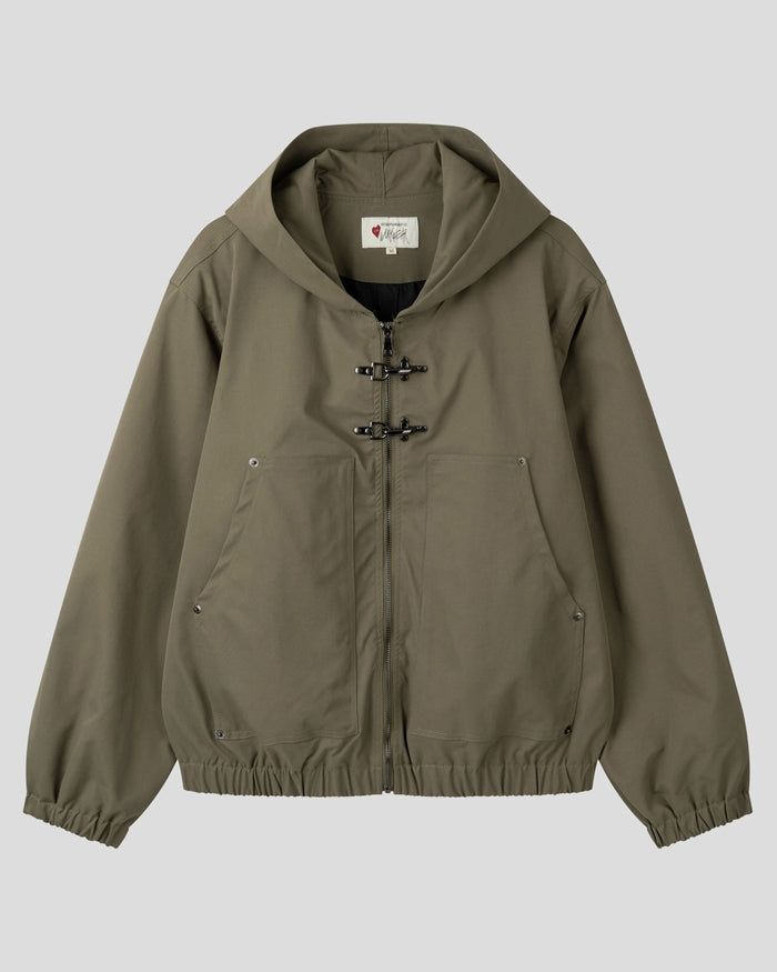 (UNISEX) Buckle Hood Jumper