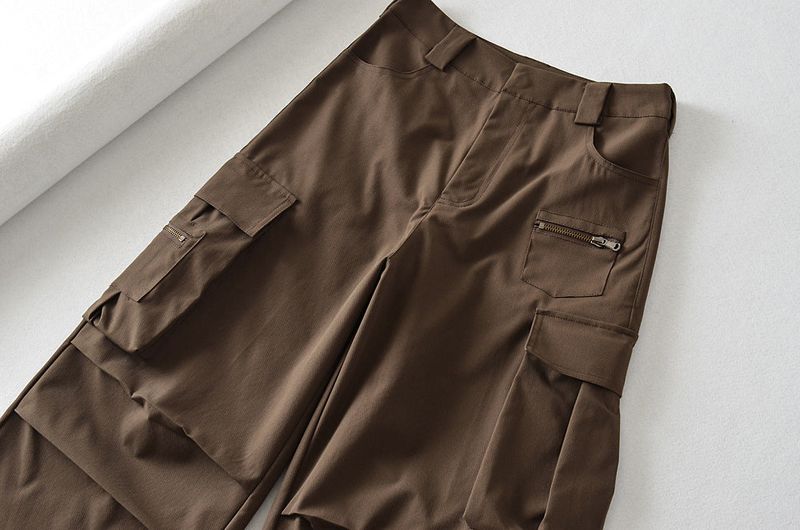 Reality Zipper Wide Cargo Pants