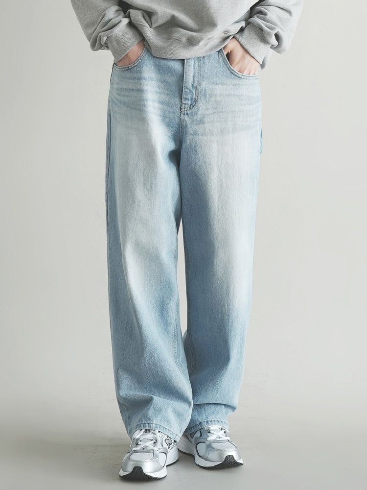 WAAR(ワル)の「M194 BRUSH WIDE DENIM PANTS_LIGHT BLUE(Pants)」