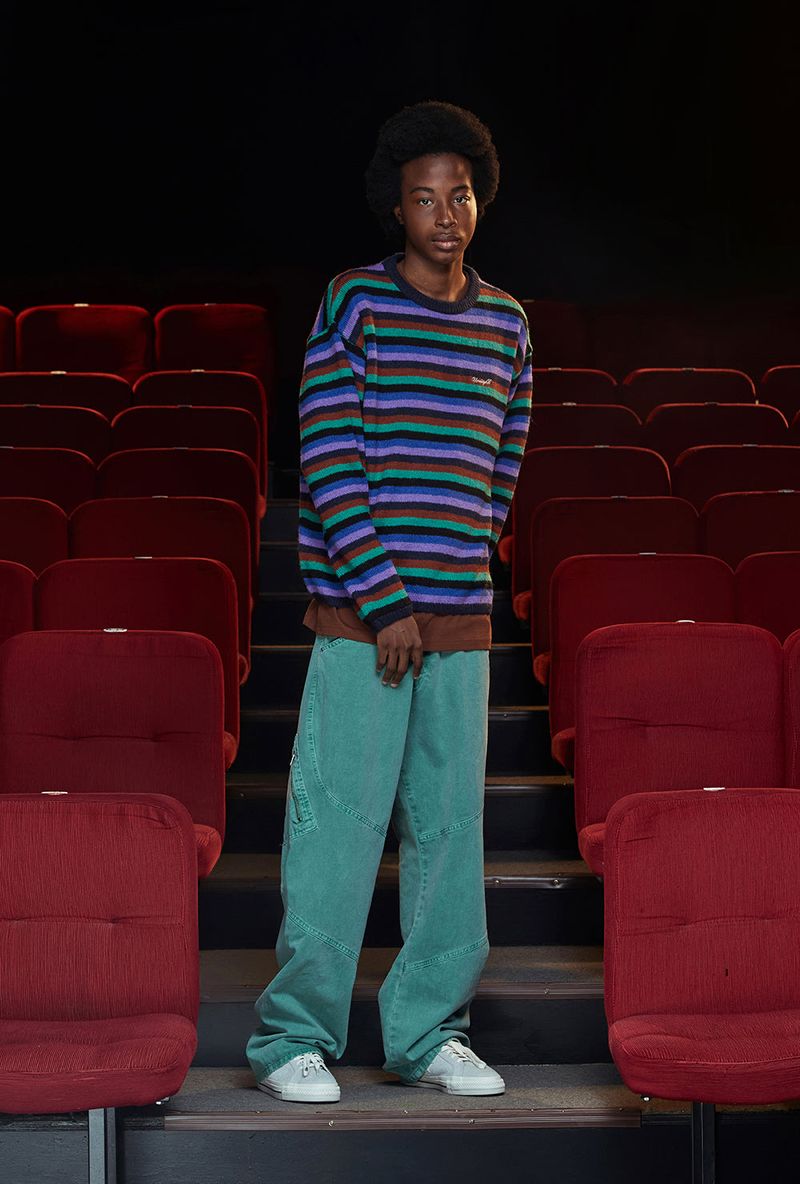 DYED ZIP CARGO PANTS / EMERALD