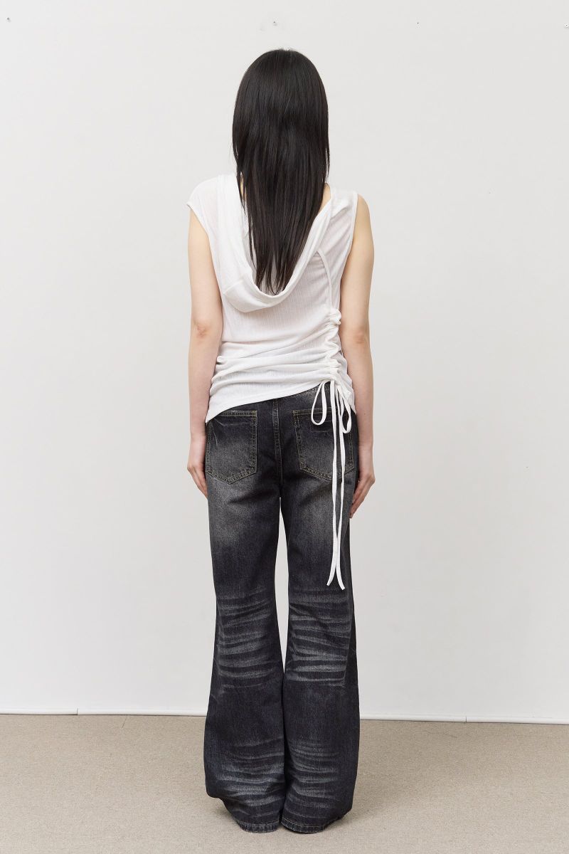 (W) Thunder Washed Bootscut Denim