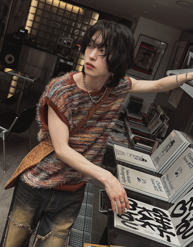 2PLAN（ツープラン）の「アラキミックスニットベスト (3 color)（Tops）」
