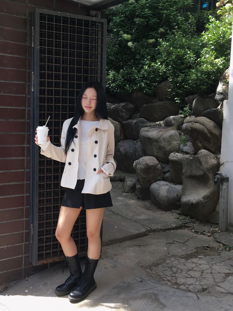 Ner Double Short Trench Jacket (2c)