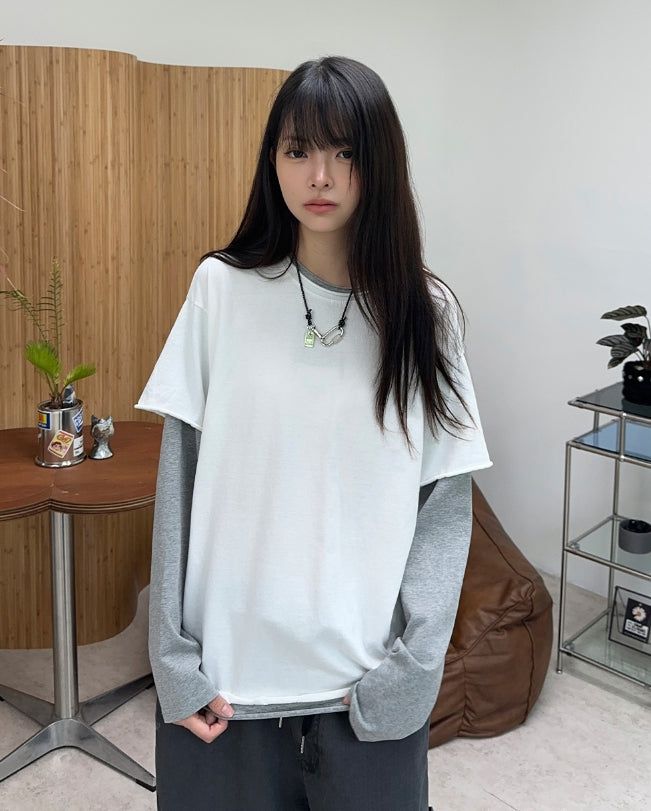 SATIIIZ（サティーズ）の「Lupa Decki layered long sleeves（Tops）」