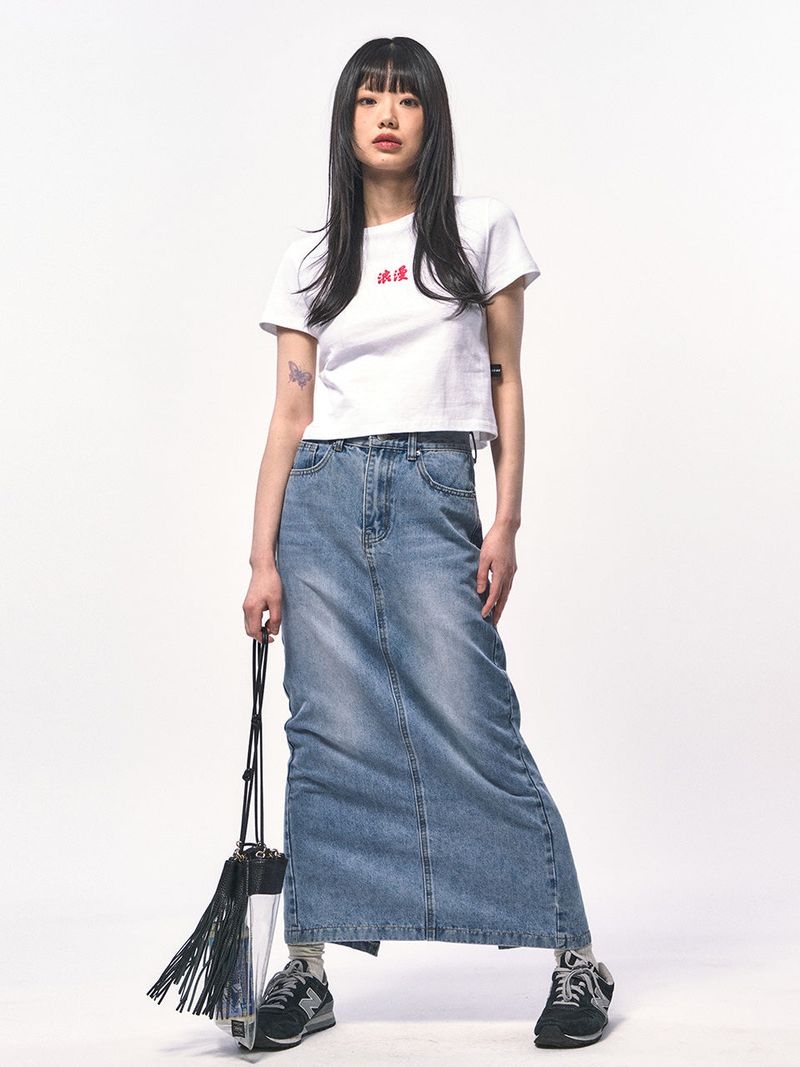 ROMANCE CROP T-SHIRT WHITE