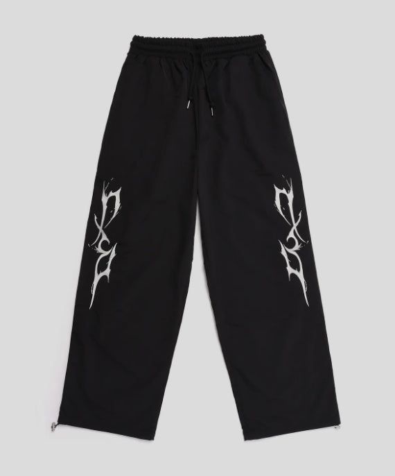 THUNDER EMBROIDERY LOGO STRING NYRON PANTS