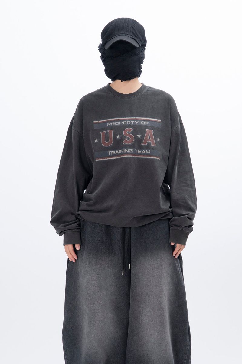 OAN（オアン）の「USA Pigment Long Sleeve T-Shirt（Tops）」