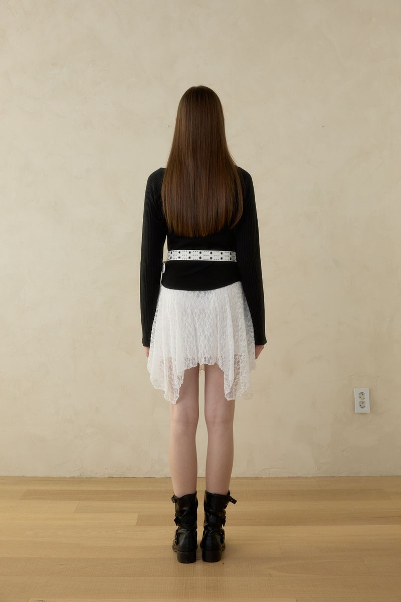 EYELET REGLAN T-SHIRT