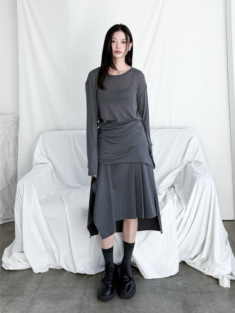 BIG POCKET WRAP SKIRT