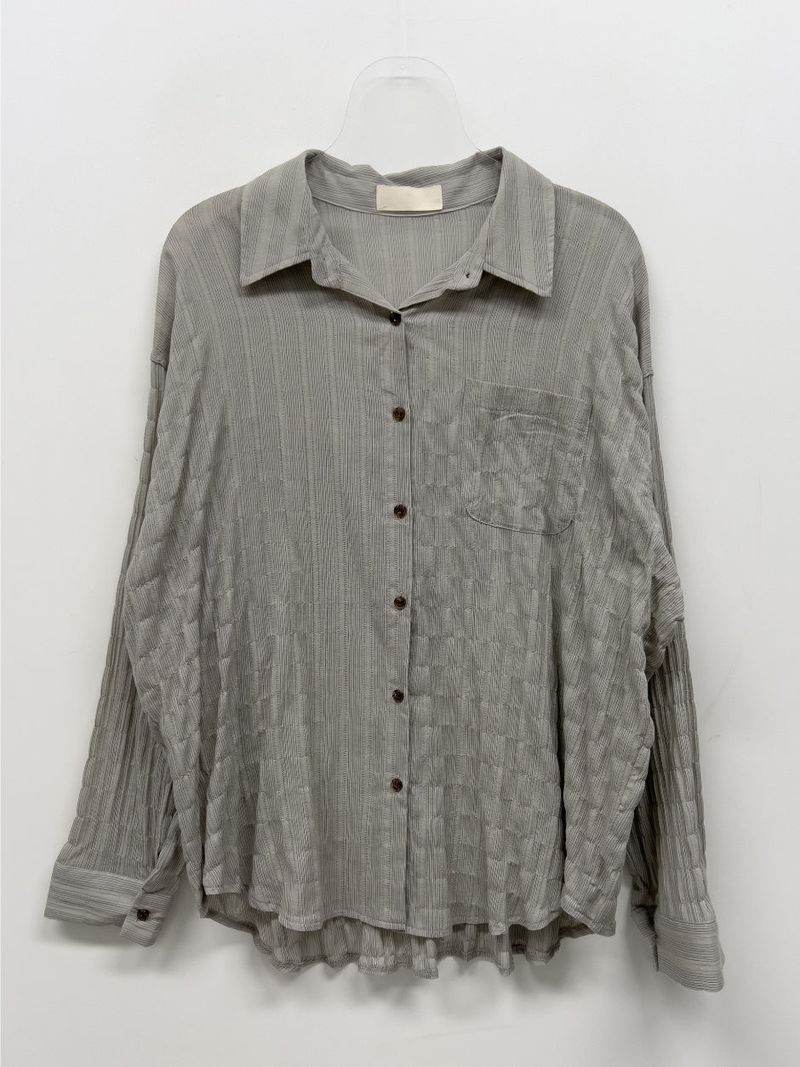 Block Stripe Loose Fit Shirt