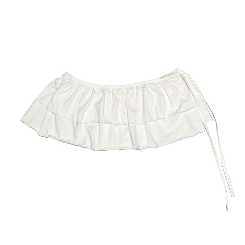 Shirring layered skirt