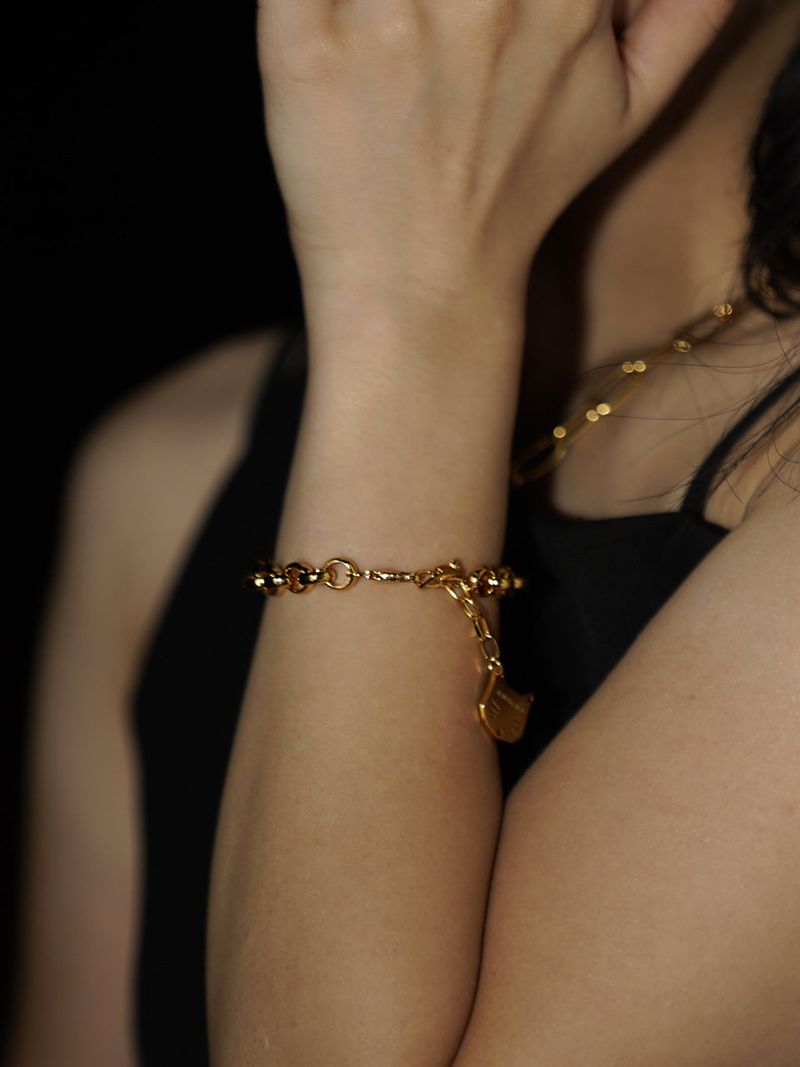no.77 bracelet gold