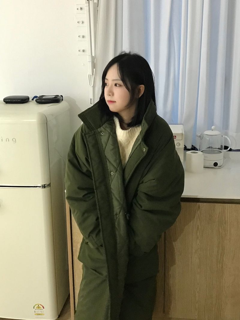 (quilted beam) Biei raglan padding coat
