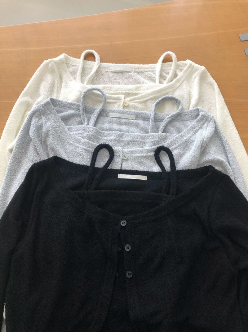 moroi(モロイ)の「Forming sleeveless cardigan set(Tops)」