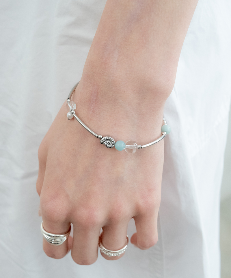 AQUA SHELL BRACELET_MINT