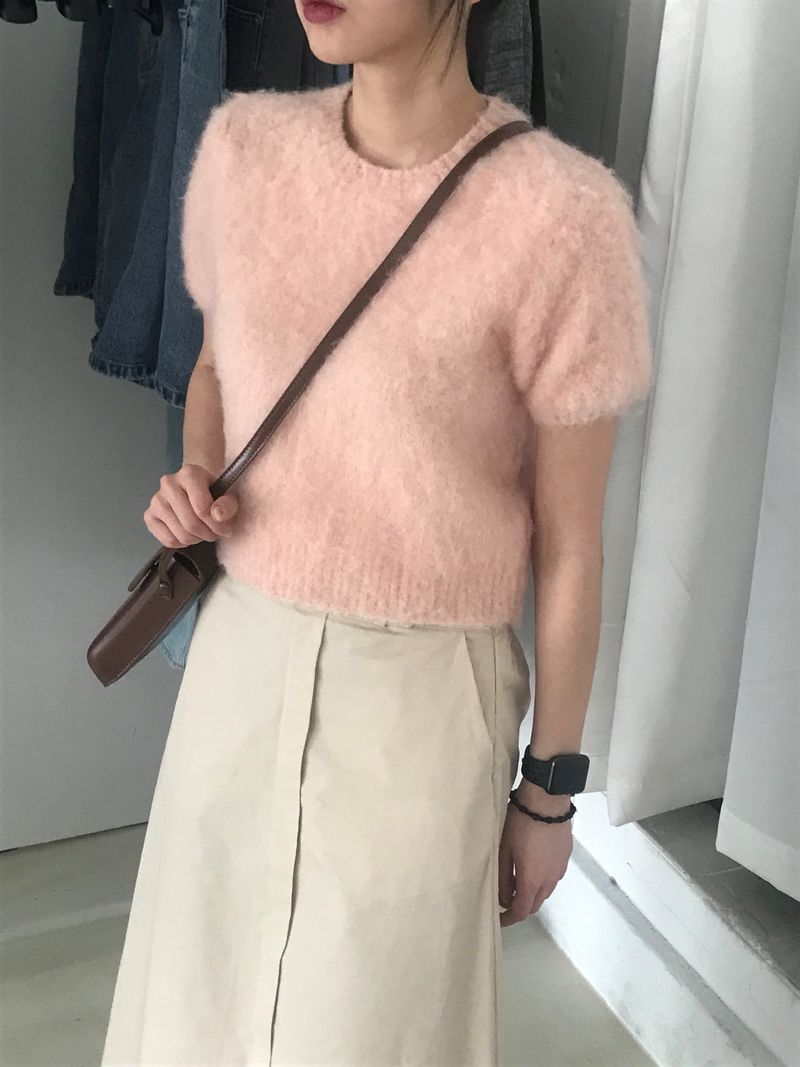 Harney button long skirt