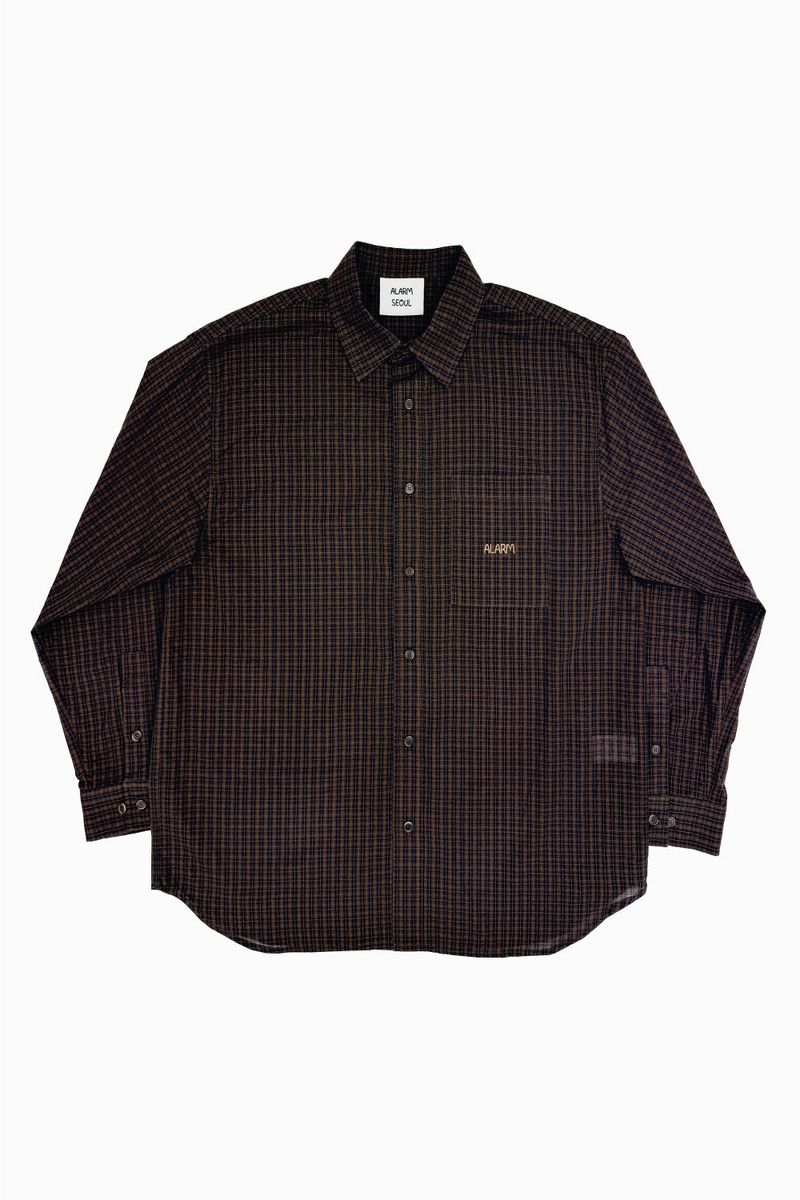 Alarm Glen Check Shirts - Brown
