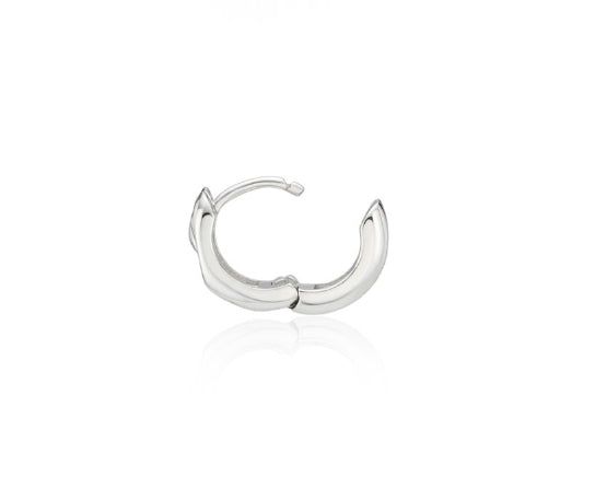 25FW★ Triple Silver Cutout One-Touch Earrings S