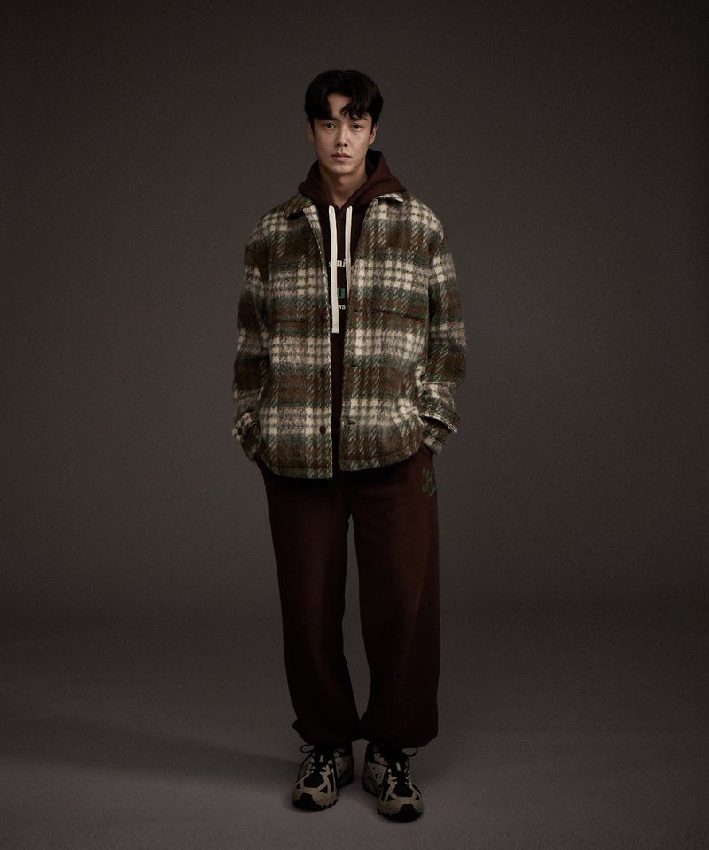 LOOSE FIT JOGGER SWEAT PANTS BROWN
