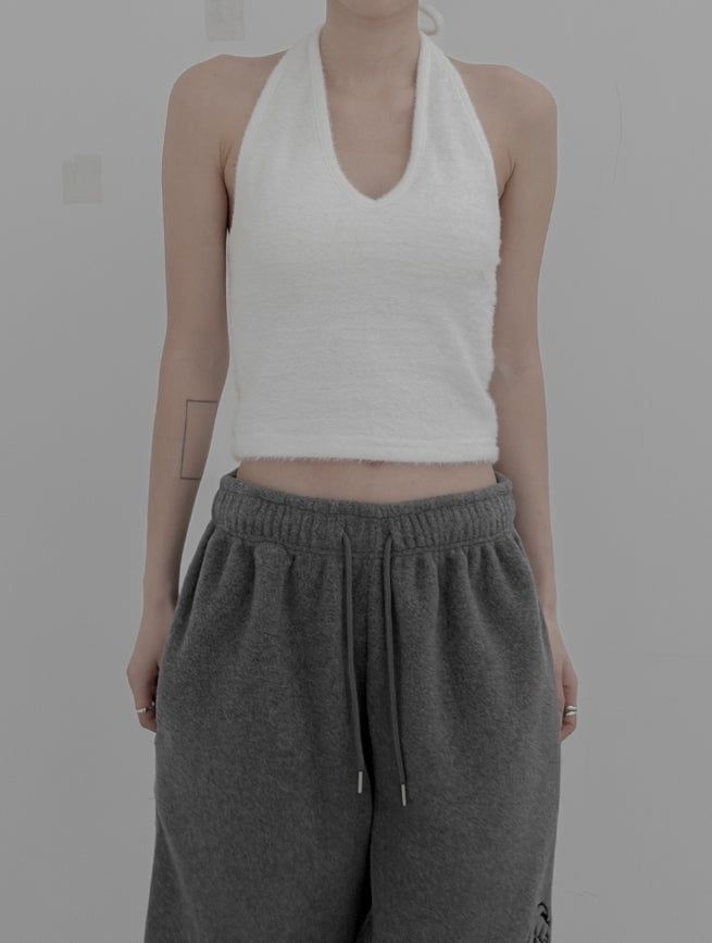 mnem（ムネム）の「Marsh Fur Halter Neck Sleeveless（Tops）」