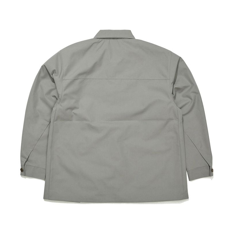 BSR2223FWJK063 LOGO COLLAR COTTON BASIC JACKET GRAY