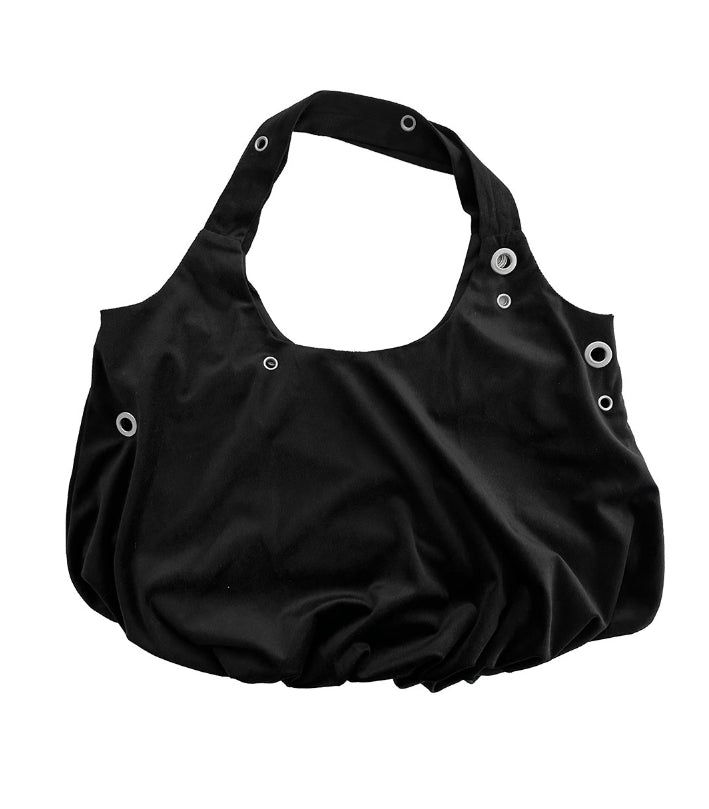 Dumpling Eyelet Shirring Shoulder Bag