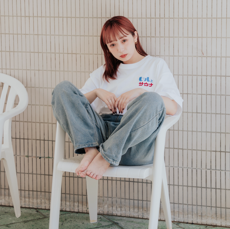 ふくだ  ビールとサウナ®刺繍Tshirt
