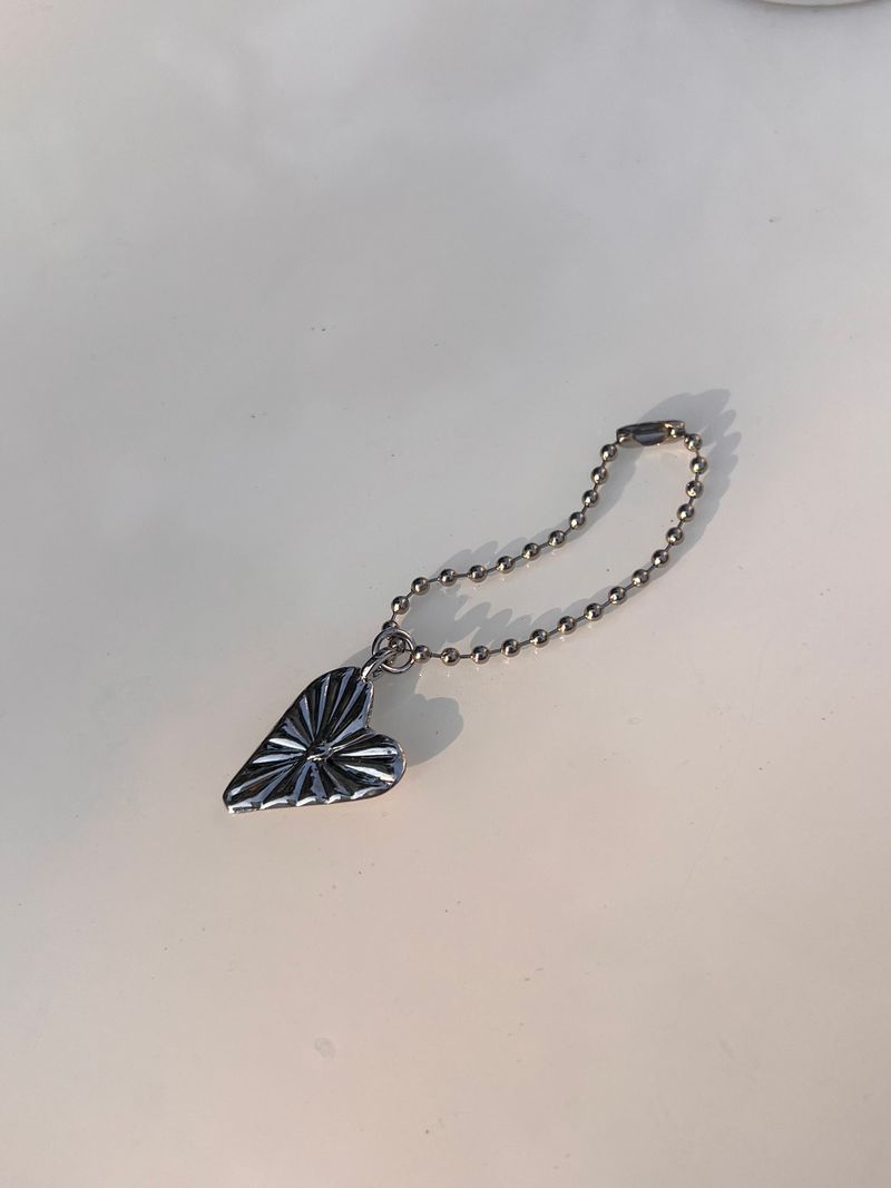 [3YPE] SILVER Chain Ball Keyring / TREEFORFIVE345
