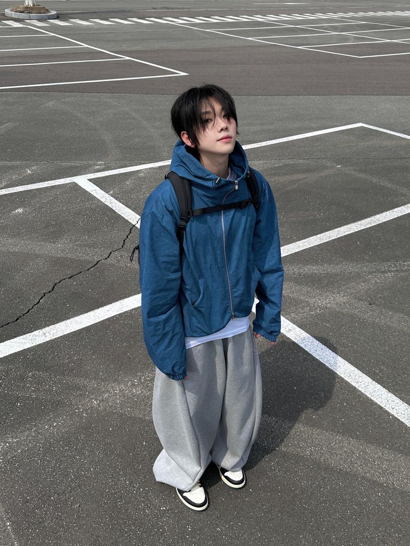 Pinch Side Snap Sweat Pants 6C
