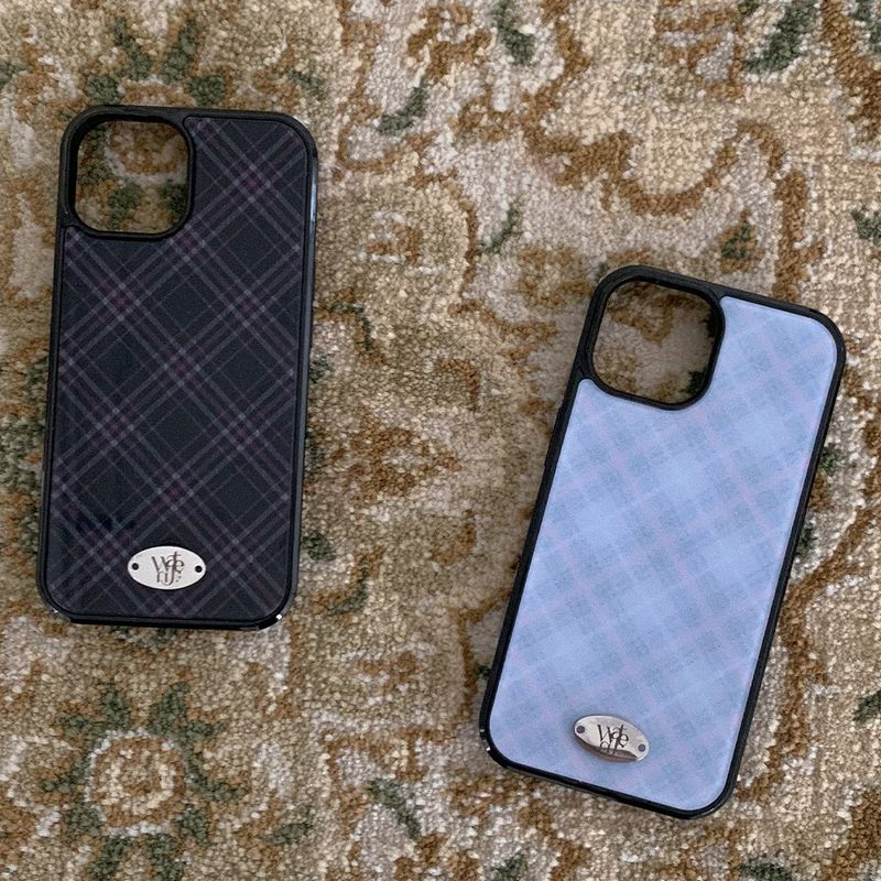 [MADE] classic check bumper case (black)