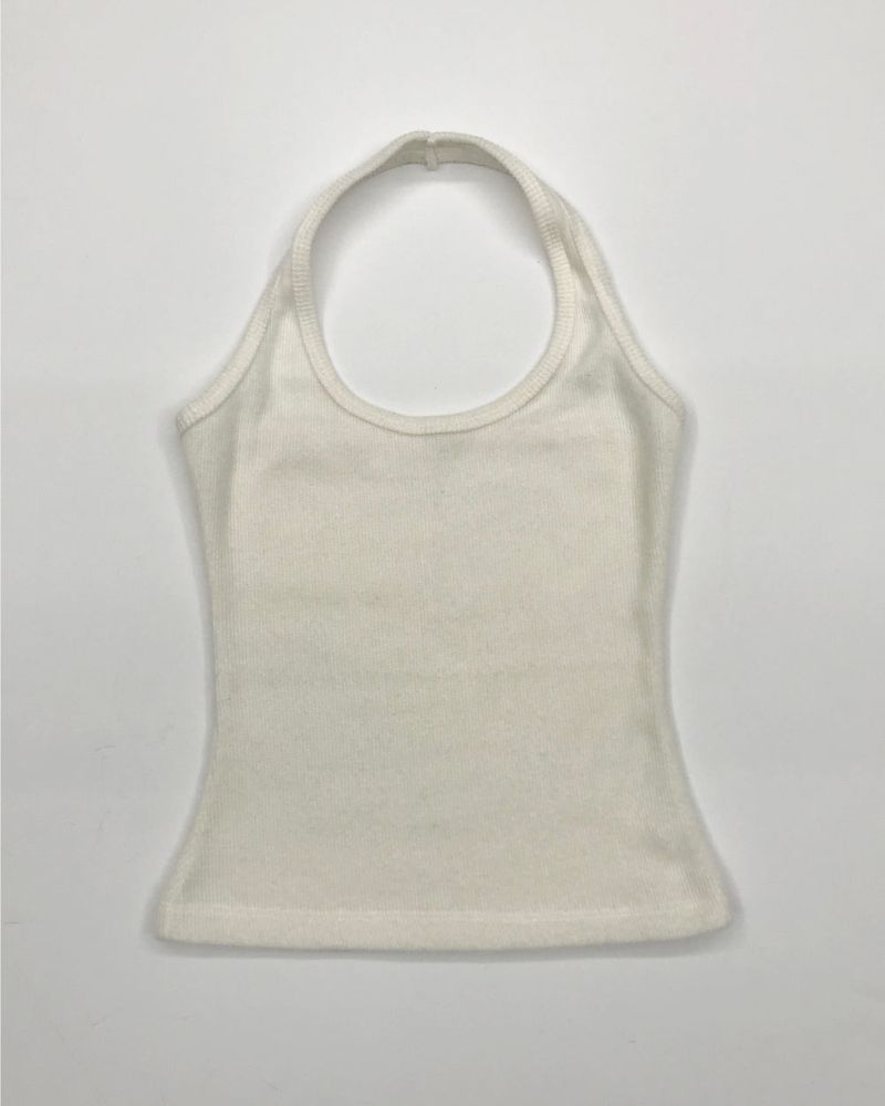 Halter Neck Tank Top (4color)