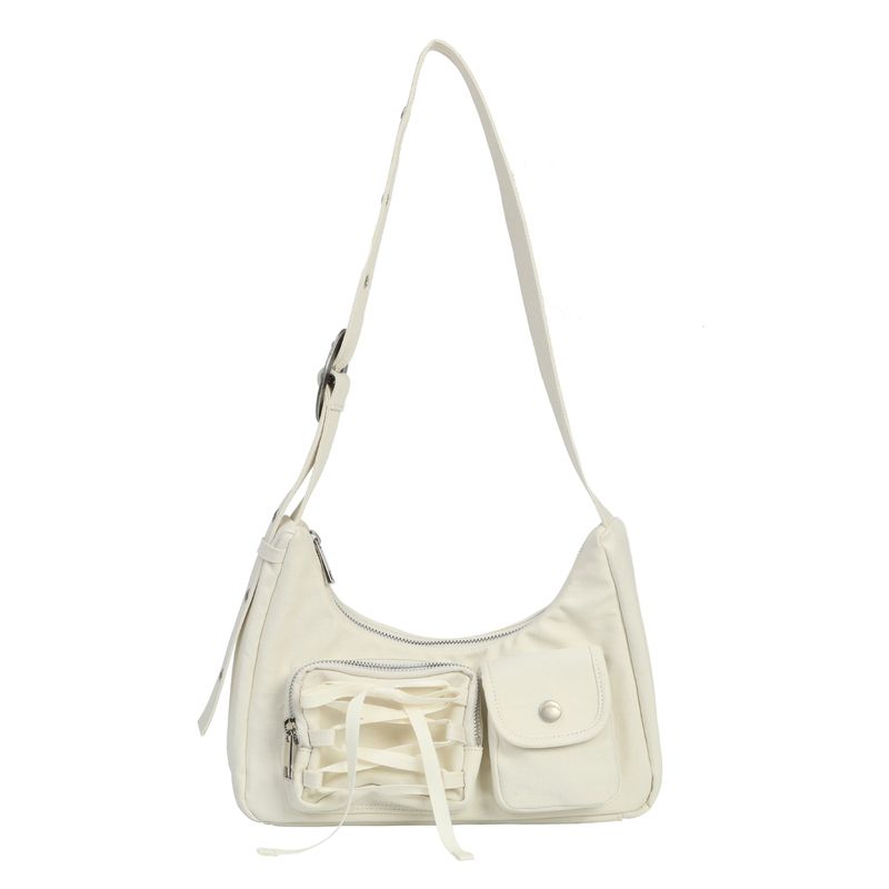 Ribbon hobo bag_ivory