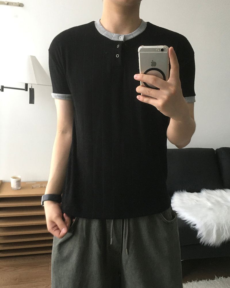 Hail Ringer Short Sleeve Knit