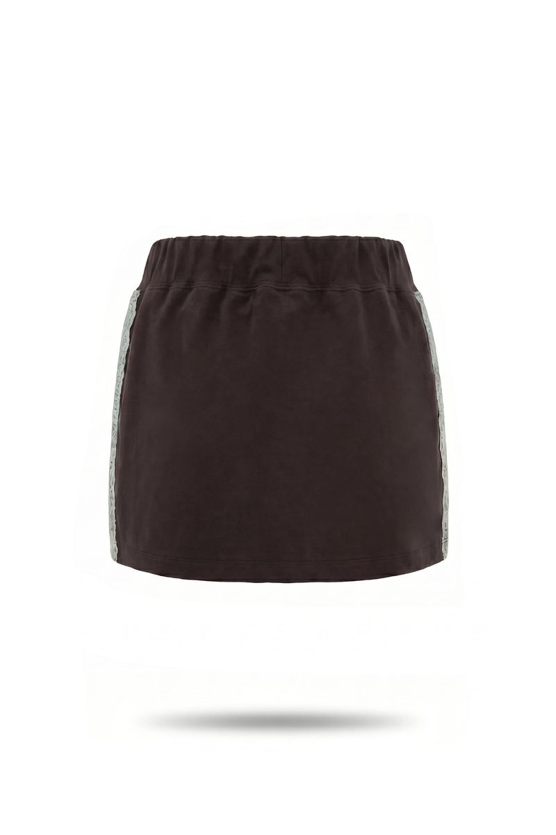 26SS★ [SET] LACE TRIM V-NECK T-SHIRT+SKIRT