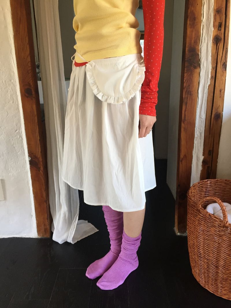 Vinyl gem knee socks (4color)